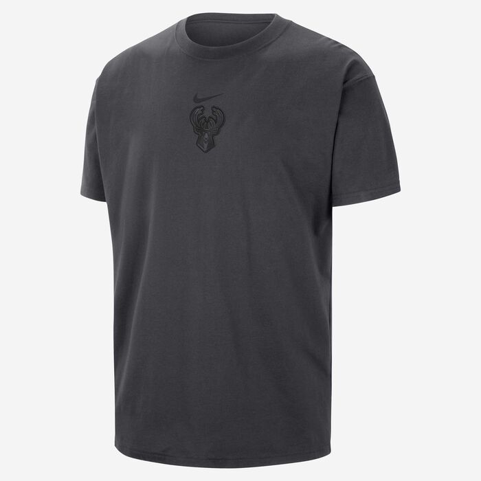 Nike Men's NBA Milwaukee Bucks Premium Essentials T-Shirt Grey Nike Men's NBA Milwaukee Bucks Premium Essentials T-Shirt Grey image number 0