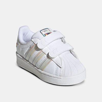 adidas Originals Kids' Superstar LED Lights Shoes White