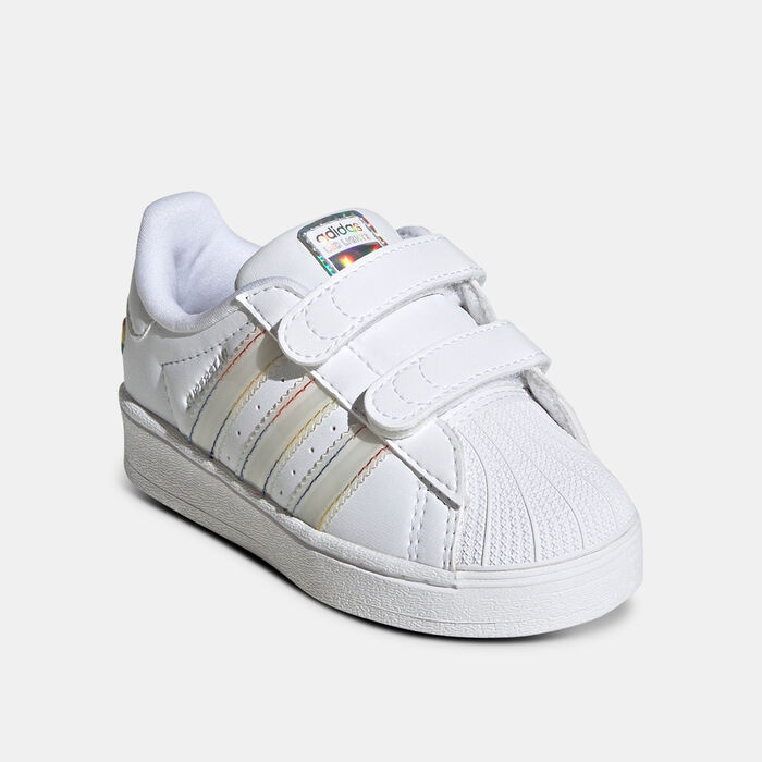 adidas Originals Kids' Superstar LED Lights Shoes White image number 1