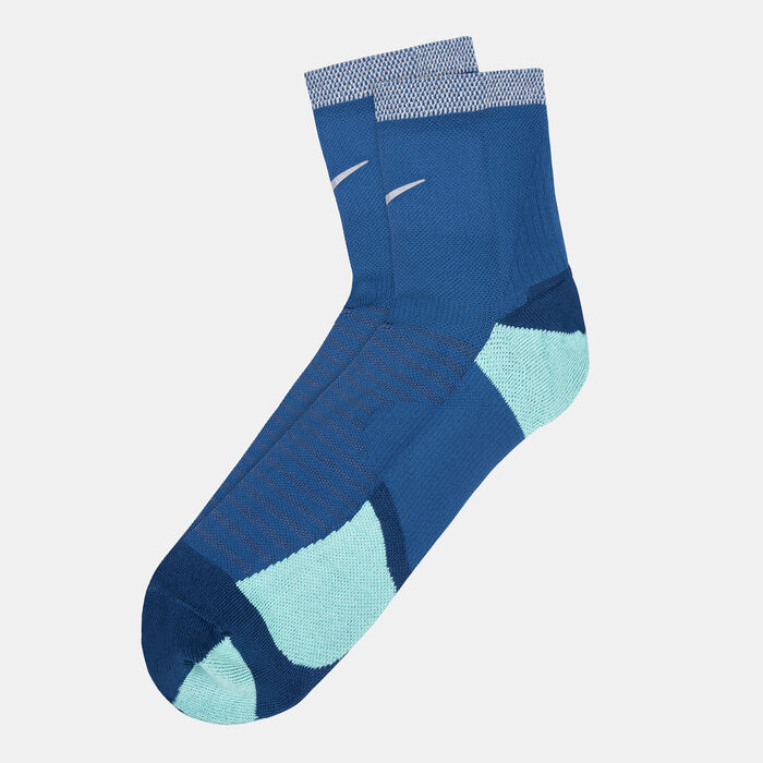Nike Men's Spark Cushioned Ankle Running Socks Blue Nike Men's Spark Cushioned Ankle Running Socks Blue image number 0