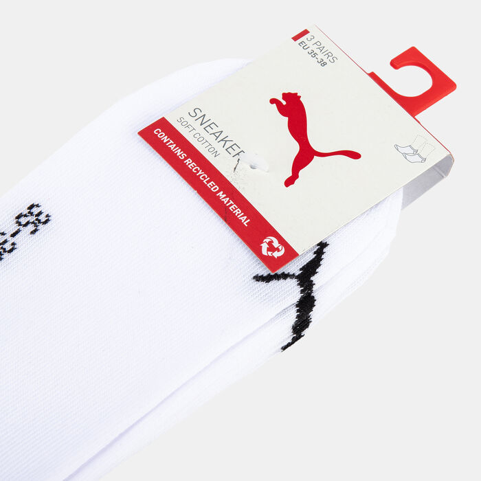PUMA Logo Socks (3 Pairs) White PUMA Logo Socks (3 Pairs) White image number 2