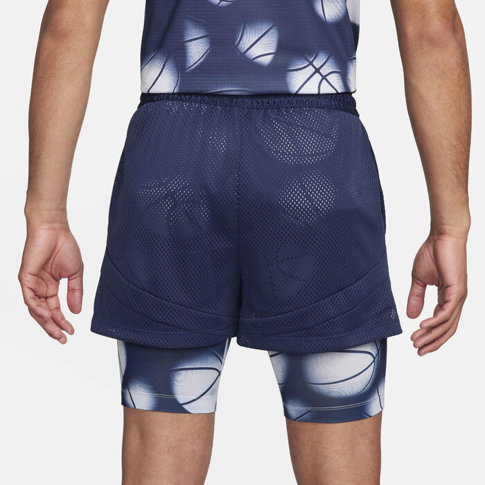 Nike Men's JA Dri-FIT 2-in-1 Basketball Shorts Blue Nike Men's JA Dri-FIT 2-in-1 Basketball Shorts Blue image number 2