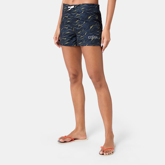 COEGA Women's Board Swimming Shorts Black COEGA Women's Board Swimming Shorts Black image number 0