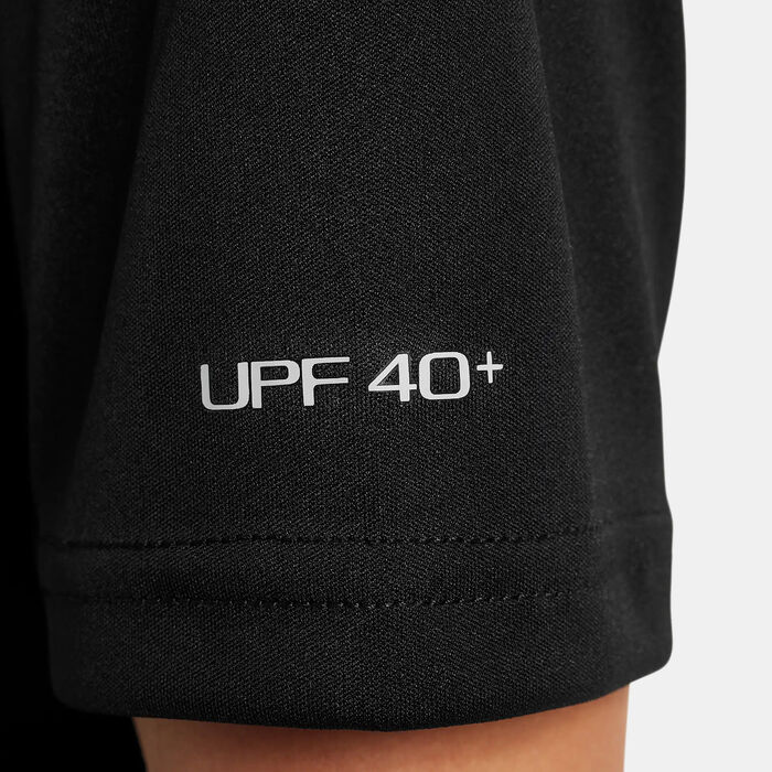 Nike Swim Kids' Logo Hydroguard Swimming T-Shirt Black image number 4