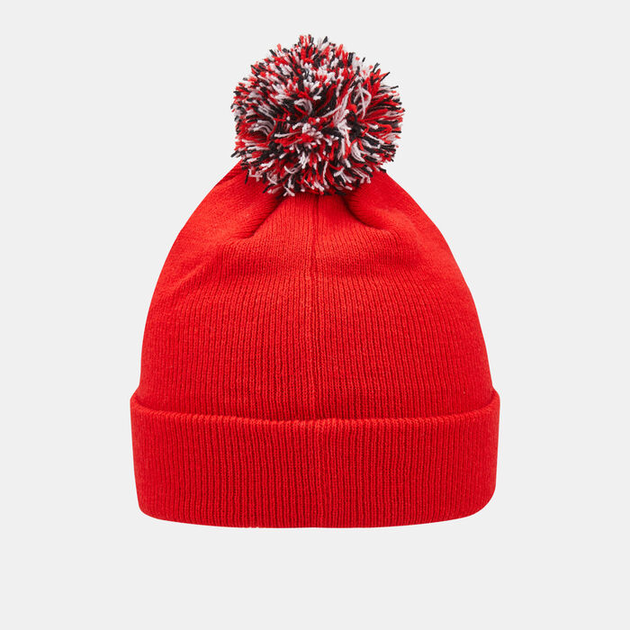 Nike Kids' Pom Beanie Red Nike Kids' Pom Beanie Red image number 1