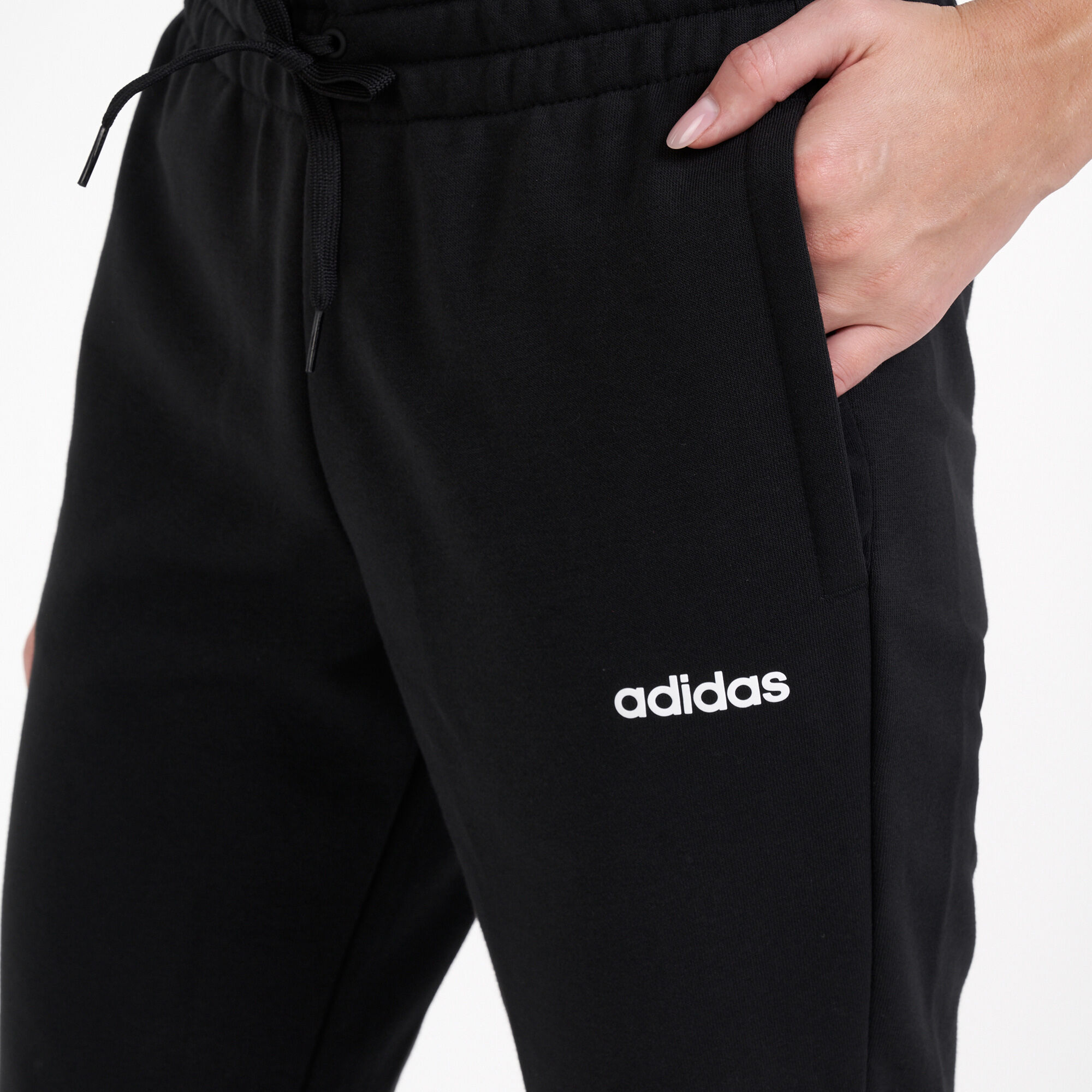 Adidas essentials solid tracksuit bottoms black new arrivals