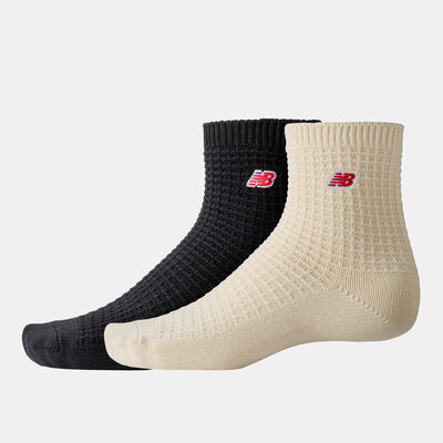 New Balance Waffle Knit Ankle Socks (2 Pairs) Multi-Color