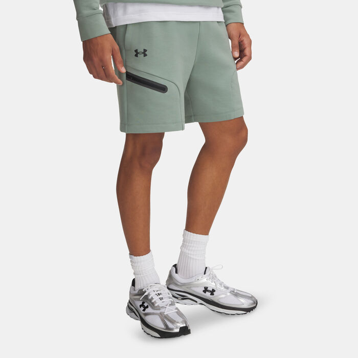 Under Armour Men's Unstoppable Fleece Shorts Green image number 0