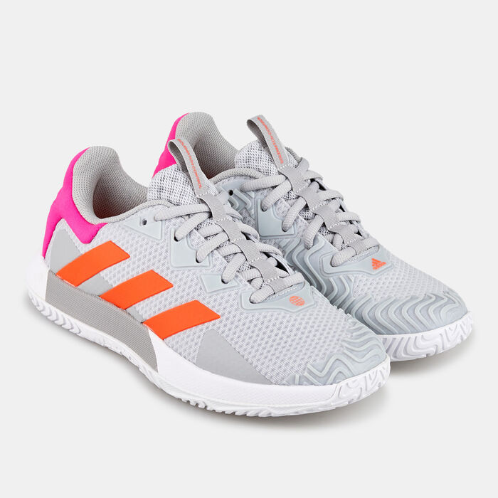 adidas Women's Solematch Control Tennis Shoe Grey image number 1