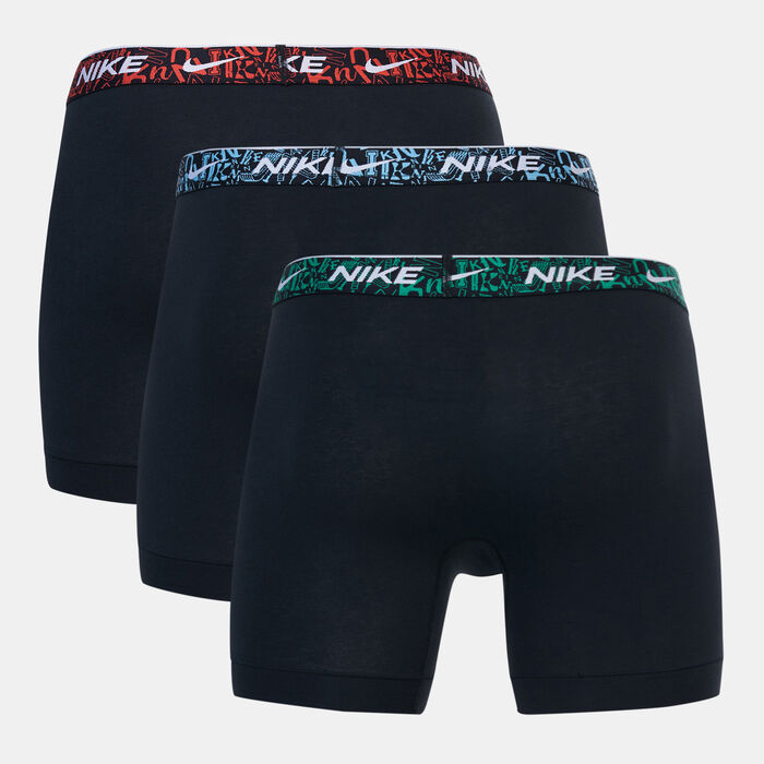 Nike Men's Logo Boxer Briefs (3 Pack) Black Nike Men's Logo Boxer Briefs (3 Pack) Black image number 1