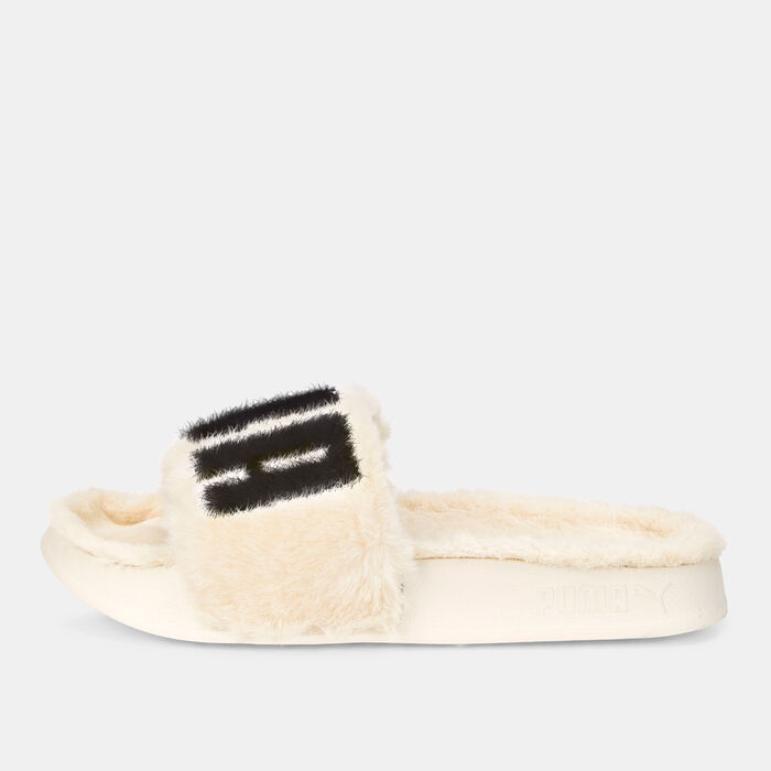 PUMA Women's Leadcat 2.0 Fuzz Slides yellow PUMA Women's Leadcat 2.0 Fuzz Slides yellow image number 2