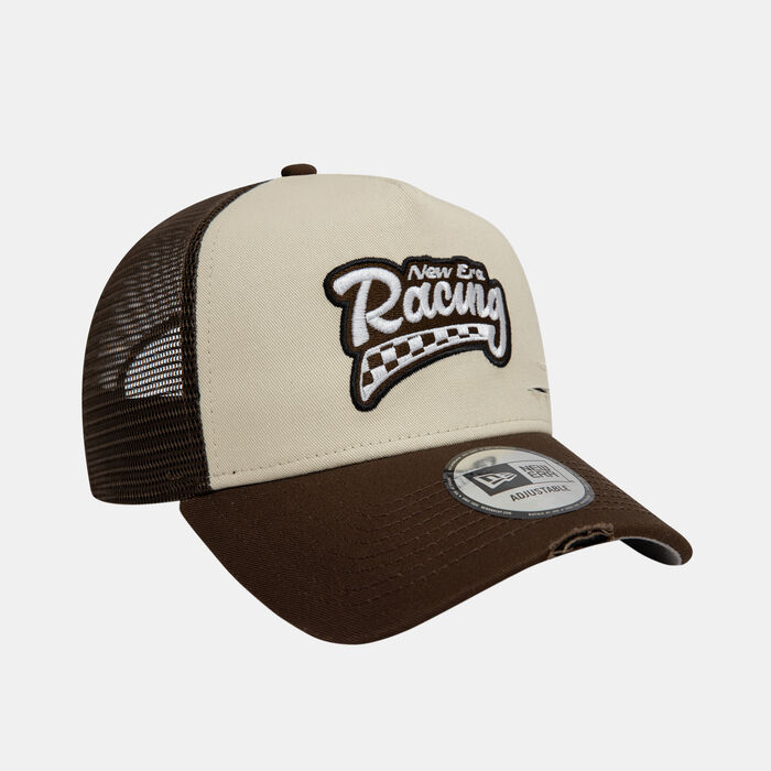 New Era Men's Motorsport 9FORTY A-Frame Trucker Cap Beige New Era Men's Motorsport 9FORTY A-Frame Trucker Cap Beige image number 2