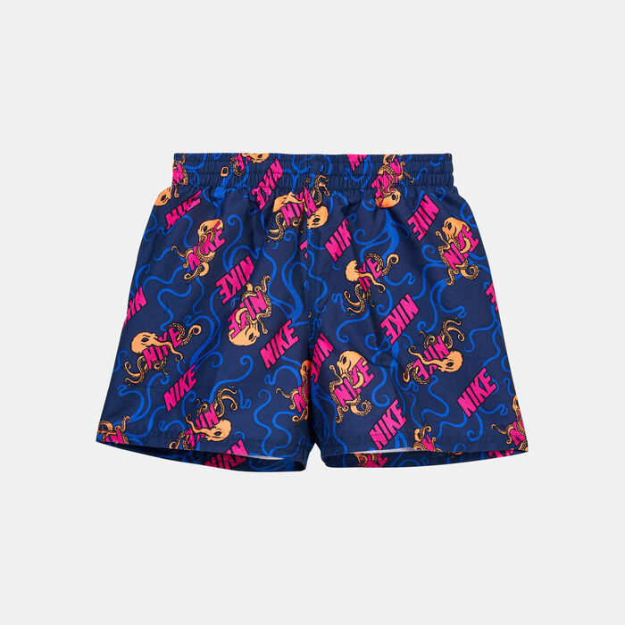 Nike Swim Kids' 4-inch Printed Volley Shorts Blue image number 0