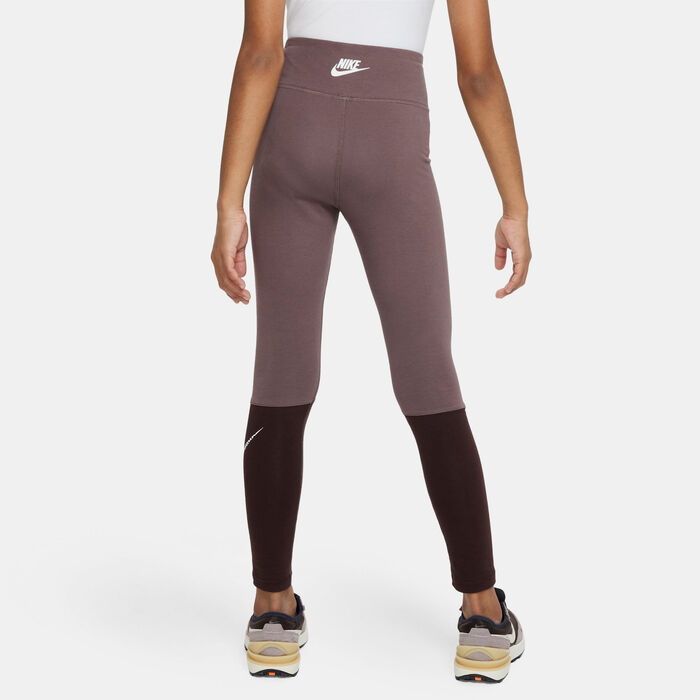 Nike Kids’ Sportswear Favourites Dance Leggings (Older Kids) Brown image number 2