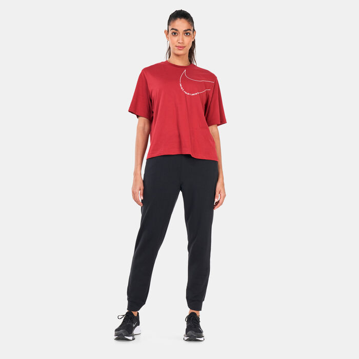 Nike Women's Yoga Dri-FIT 7/8 Fleece Joggers Black Nike Women's Yoga Dri-FIT 7/8 Fleece Joggers Black image number 2
