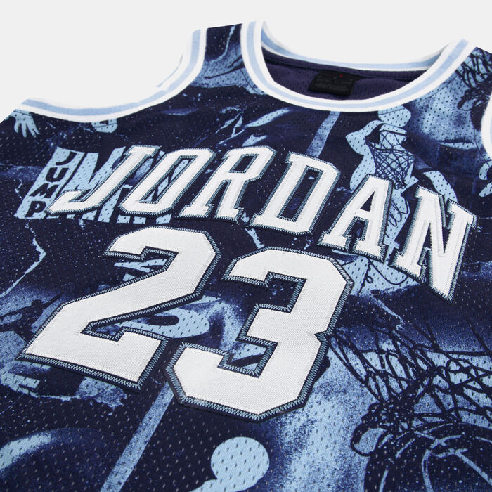 Nike Kids' 23 Striped Jersey Top Blue Nike Kids' 23 Striped Jersey Top Blue image number 3