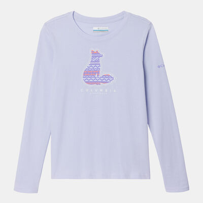 Columbia Kids' Hazeldel Hill Graphic T-Shirt Blue