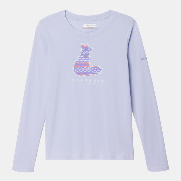 Columbia Kids' Hazeldel Hill Graphic T-Shirt Blue image number 0