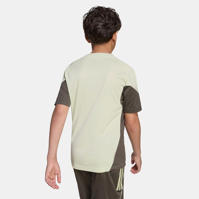 adidas Kids' Real Madrid Tiro 25 Competition Training Football Top Green adidas Kids' Real Madrid Tiro 25 Competition Training Football Top Green image number 1