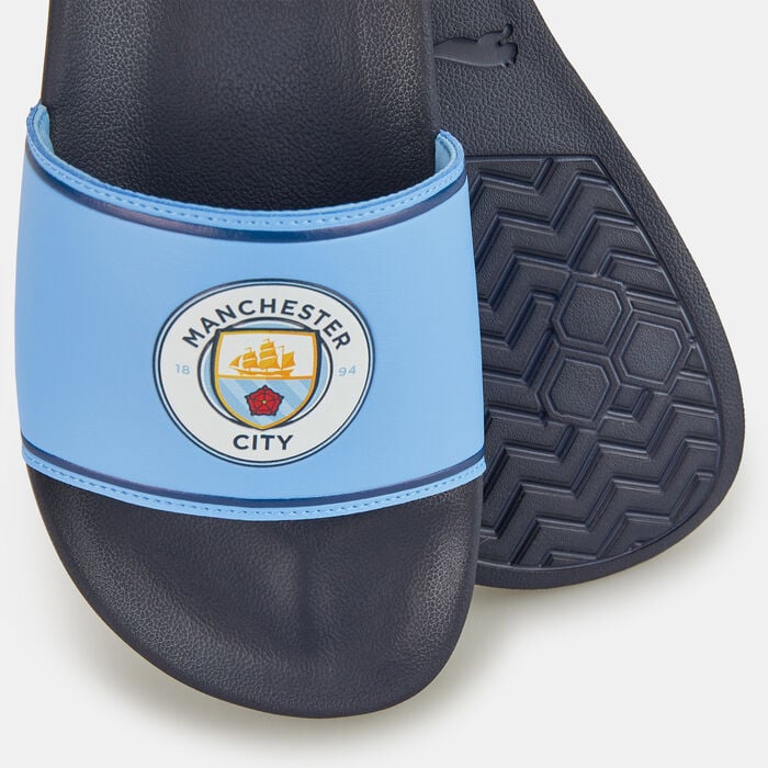 PUMA Men's Man City Leadcat 2.0 Slides Blue PUMA Men's Man City Leadcat 2.0 Slides Blue image number 2
