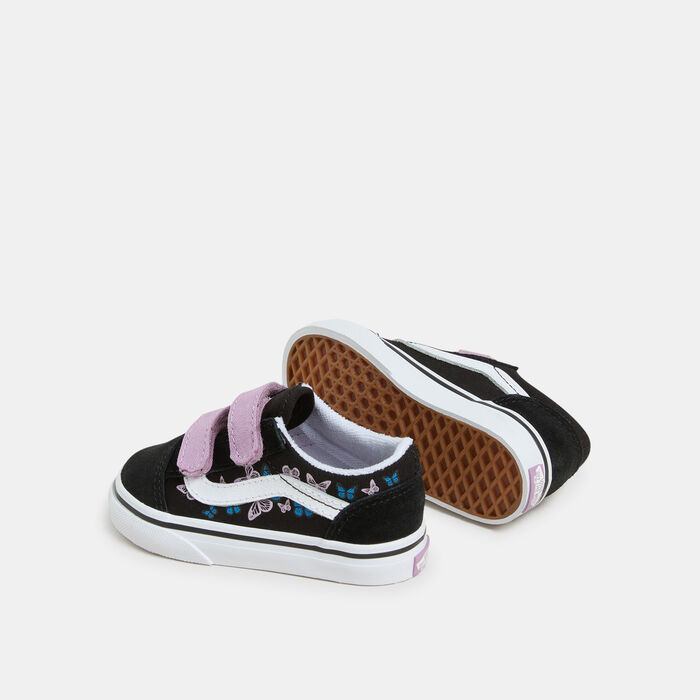 Vans Kids' Old Skool Velcro Shoes (Baby and Toddler) Black Vans Kids' Old Skool Velcro Shoes (Baby and Toddler) Black image number 2