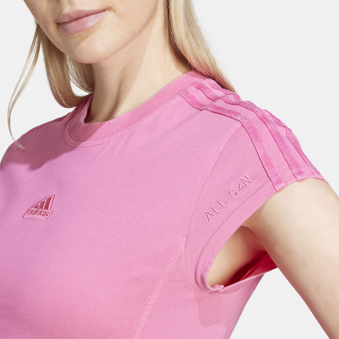 adidas Women's All SZN T-Shirt Pink image number 3