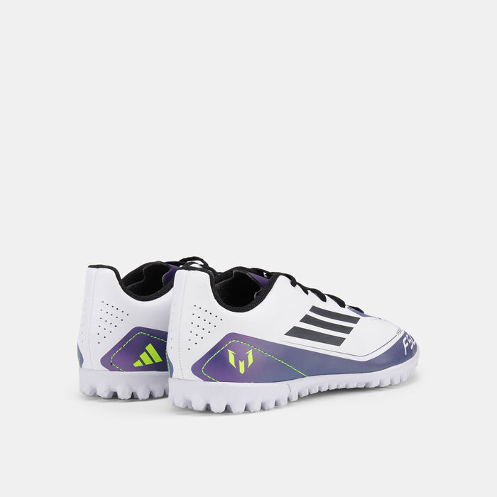 adidas Kids' F50 Club Messi Turf Ground Football Shoes White adidas Kids' F50 Club Messi Turf Ground Football Shoes White image number 2