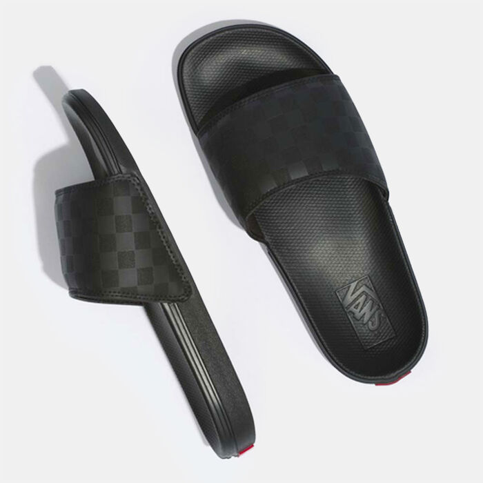 Vans Men's MTE Checkerboard La Costa Slides Black Vans Men's MTE Checkerboard La Costa Slides Black image number 4