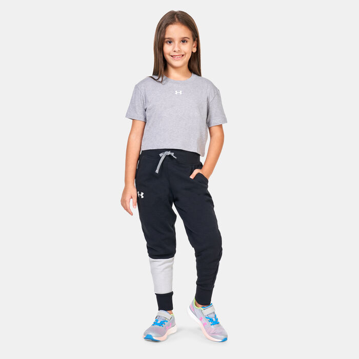 Under Armour Kids' Sportstyle Logo Training Crop Top (Older Kids) Grey Under Armour Kids' Sportstyle Logo Training Crop Top (Older Kids) Grey image number 2