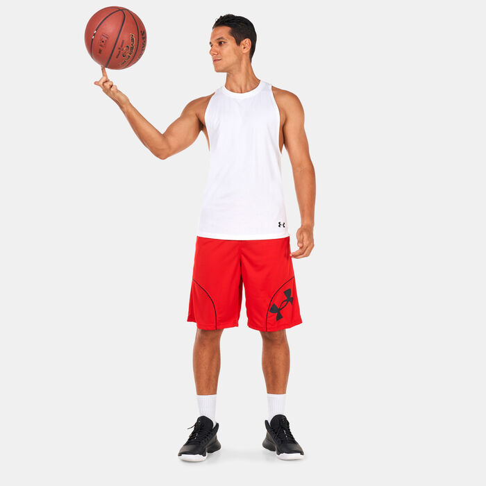 Under Armour Men's UA Perimeter 11-Inch Shorts Red image number 2