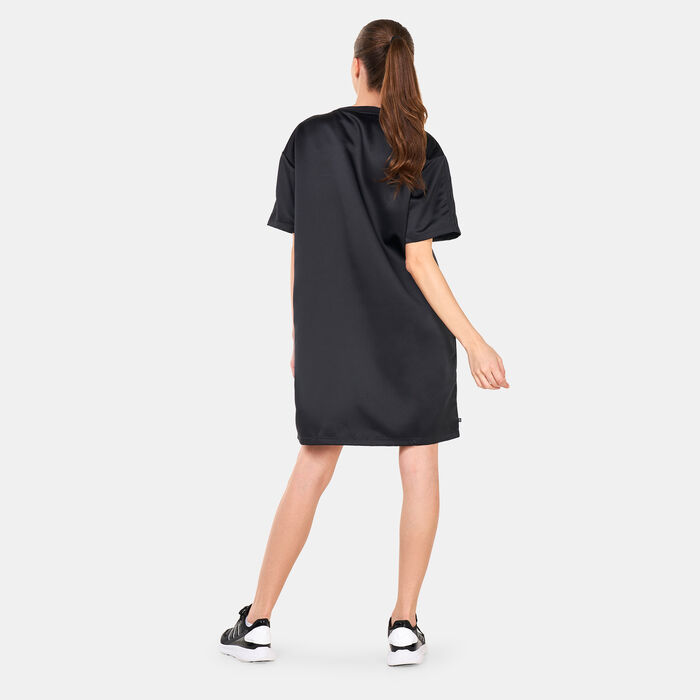 adidas Originals Women's Always Original Laced T-Shirt Dress Black image number 1