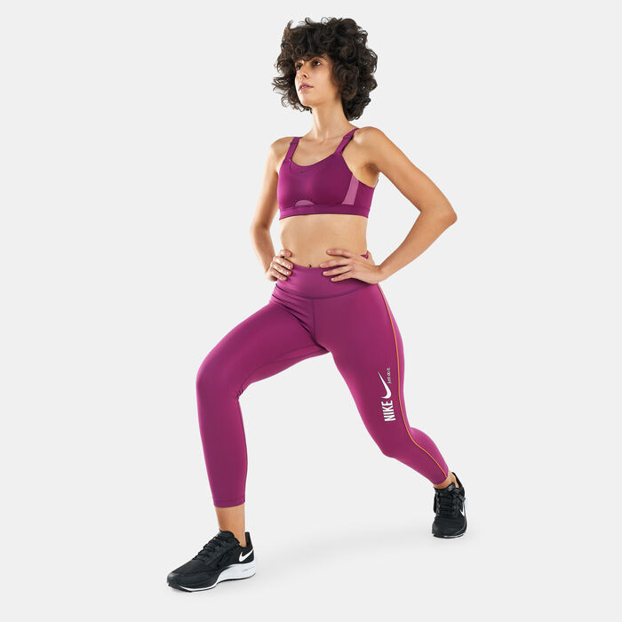 Nike Women's One Dri-FIT 7/8 Graphic Leggings Red Nike Women's One Dri-FIT 7/8 Graphic Leggings Red image number 2