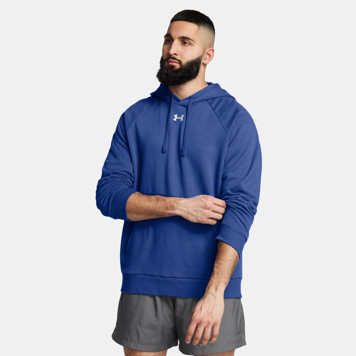 Under Armour Men's UA Rival Fleece Hoodie Blue image number 0
