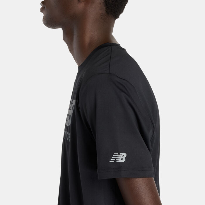 New Balance Men's Performance T-Shirt Black New Balance Men's Performance T-Shirt Black image number 4