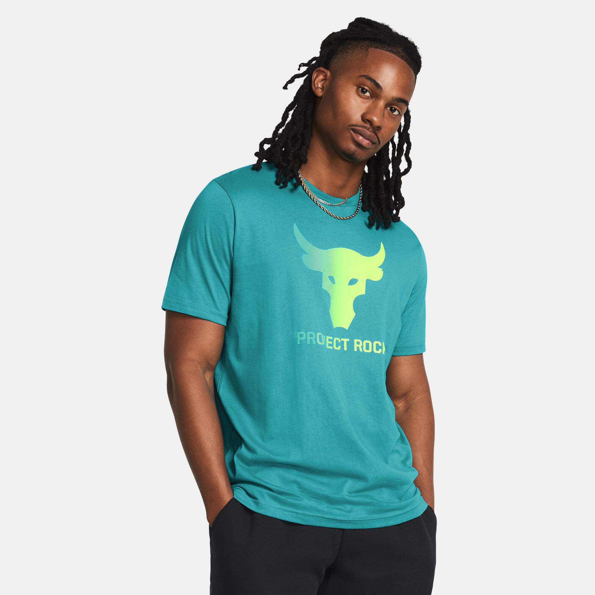 Men's project rock bull graphic best sale short sleeve