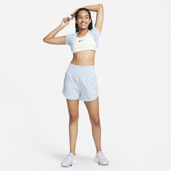Nike Women's Dri-FIT One Ultra High-Waisted Shorts Blue Nike Women's Dri-FIT One Ultra High-Waisted Shorts Blue image number 5