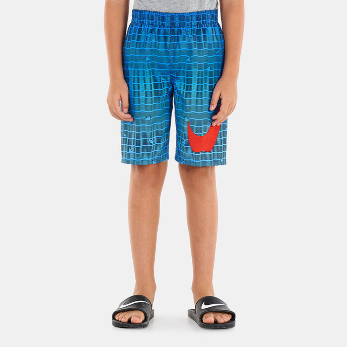 Nike Swim Kids’ Shark Stripe Rise 8-Inches Volleyball Shorts (Older Kids) Nike Swim Kids’ Shark Stripe Rise 8-Inches Volleyball Shorts (Older Kids) image number 0
