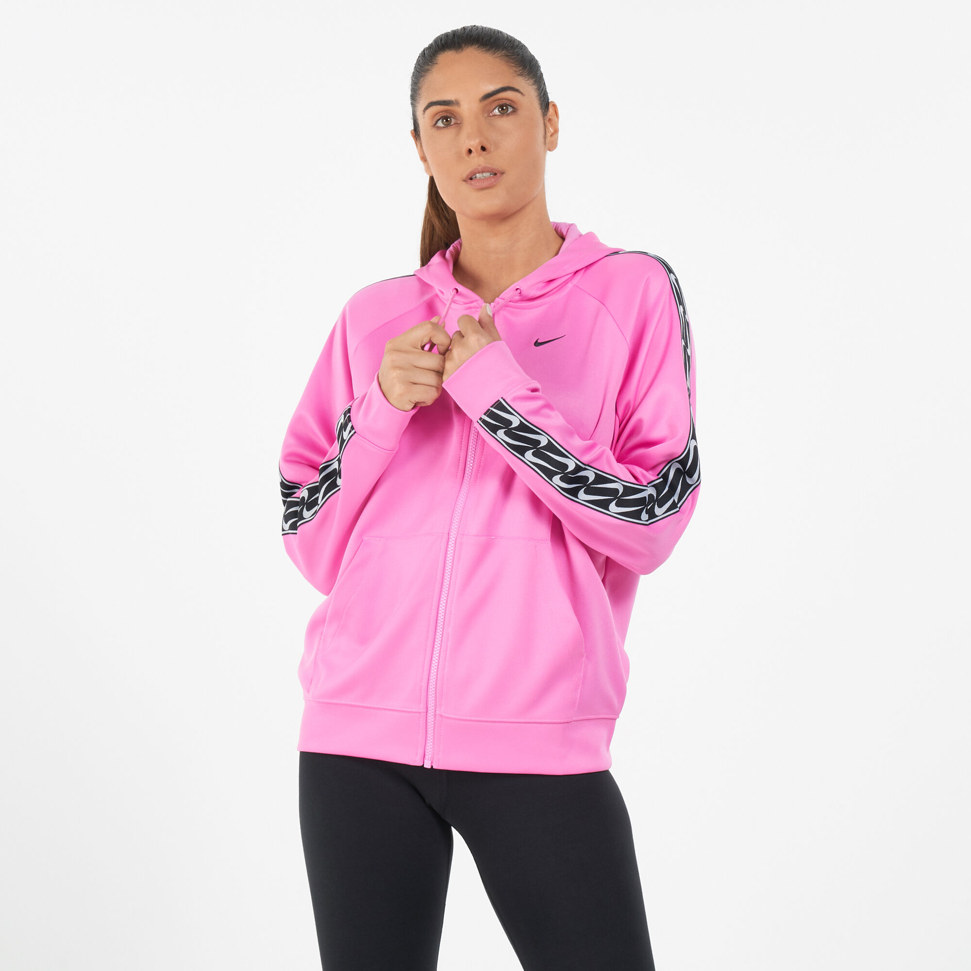 Nike taped sales hoodie women's