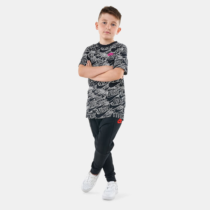 Nike Kids' Sportswear Allover Print T-Shirt White Nike Kids' Sportswear Allover Print T-Shirt White image number 2