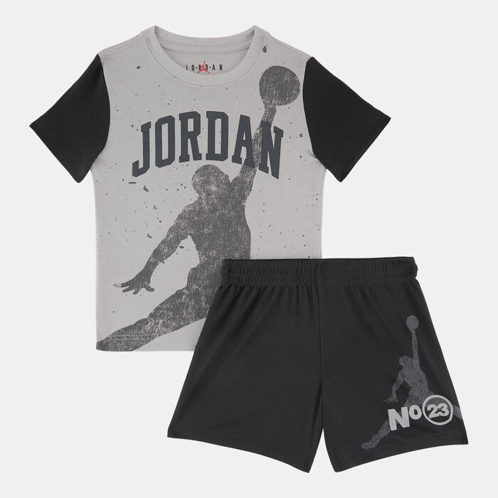 Jordan Kids' 1984 Jumpman T-Shirt and Shorts Set Black Jordan Kids' 1984 Jumpman T-Shirt and Shorts Set Black image number 0