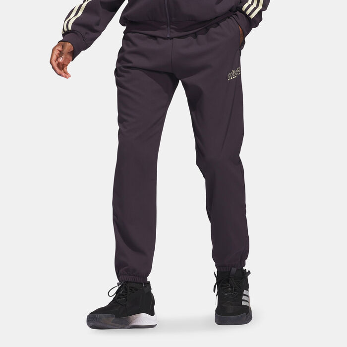 adidas Men's Basketball Select Pants Red adidas Men's Basketball Select Pants Red image number 0