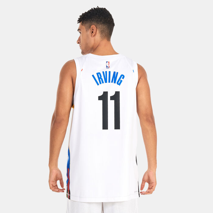 Nike Men's Dri-FIT NBA Swingman Kyrie Irving Brooklyn Nets City Edition Jersey White image number 1