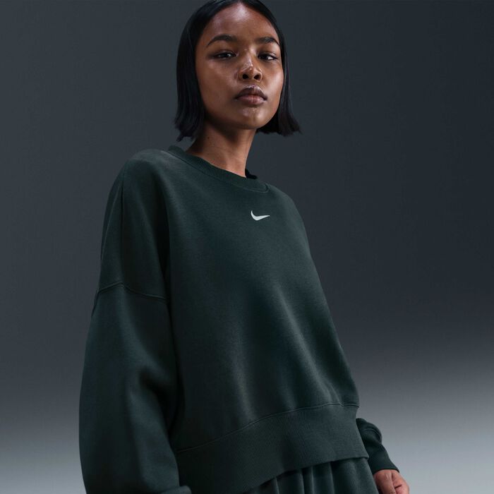 Nike Women's Sportswear Phoenix Fleece Sweatshirt Green image number 0
