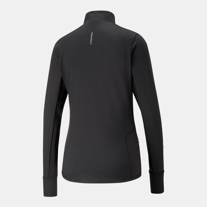 PUMA Women's Run Favourite 1/4-Zip Running Top Black image number 1