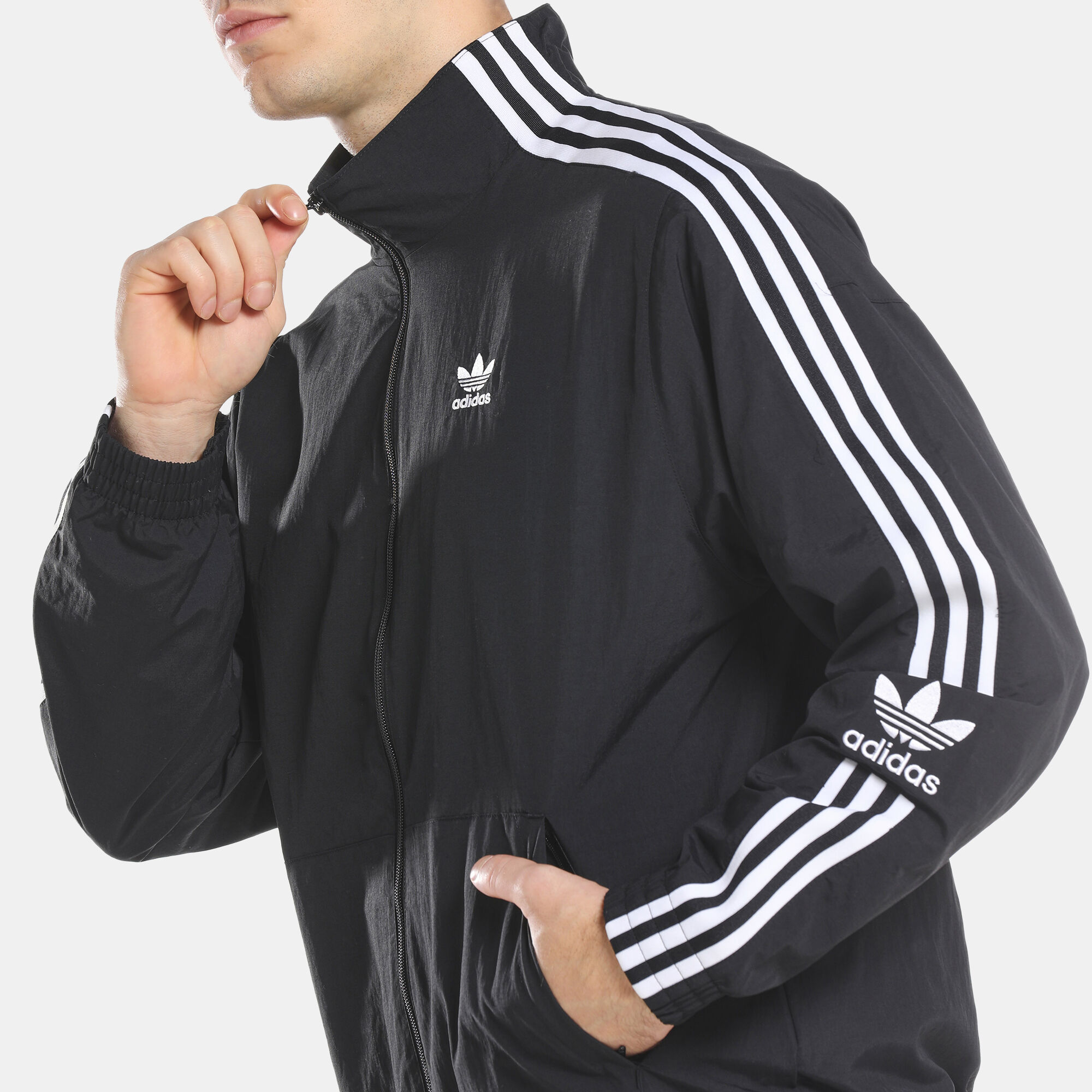 Adidas trefoil track top outlet