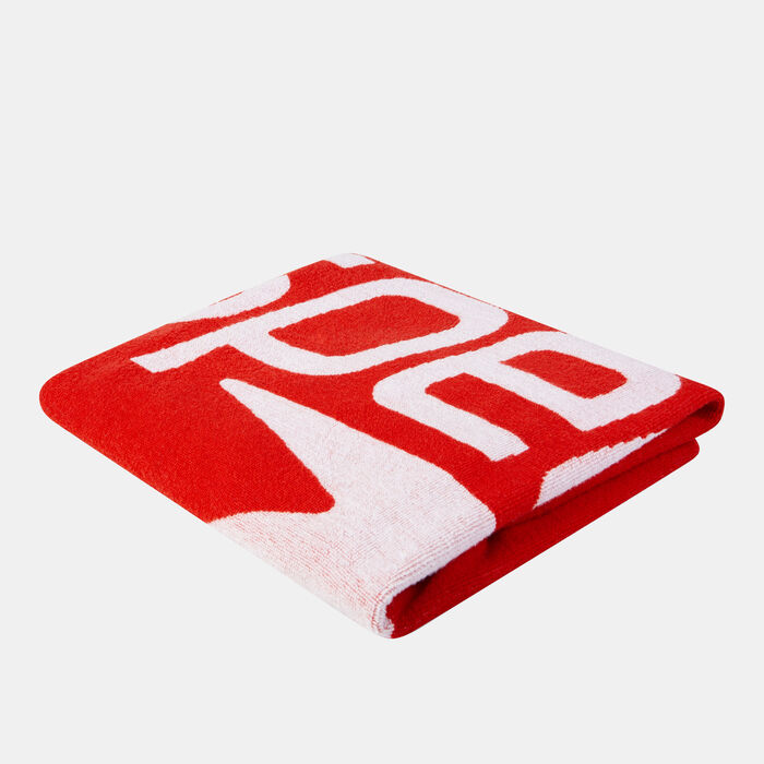 Speedo Logo Beach Towel Red Speedo Logo Beach Towel Red image number 0