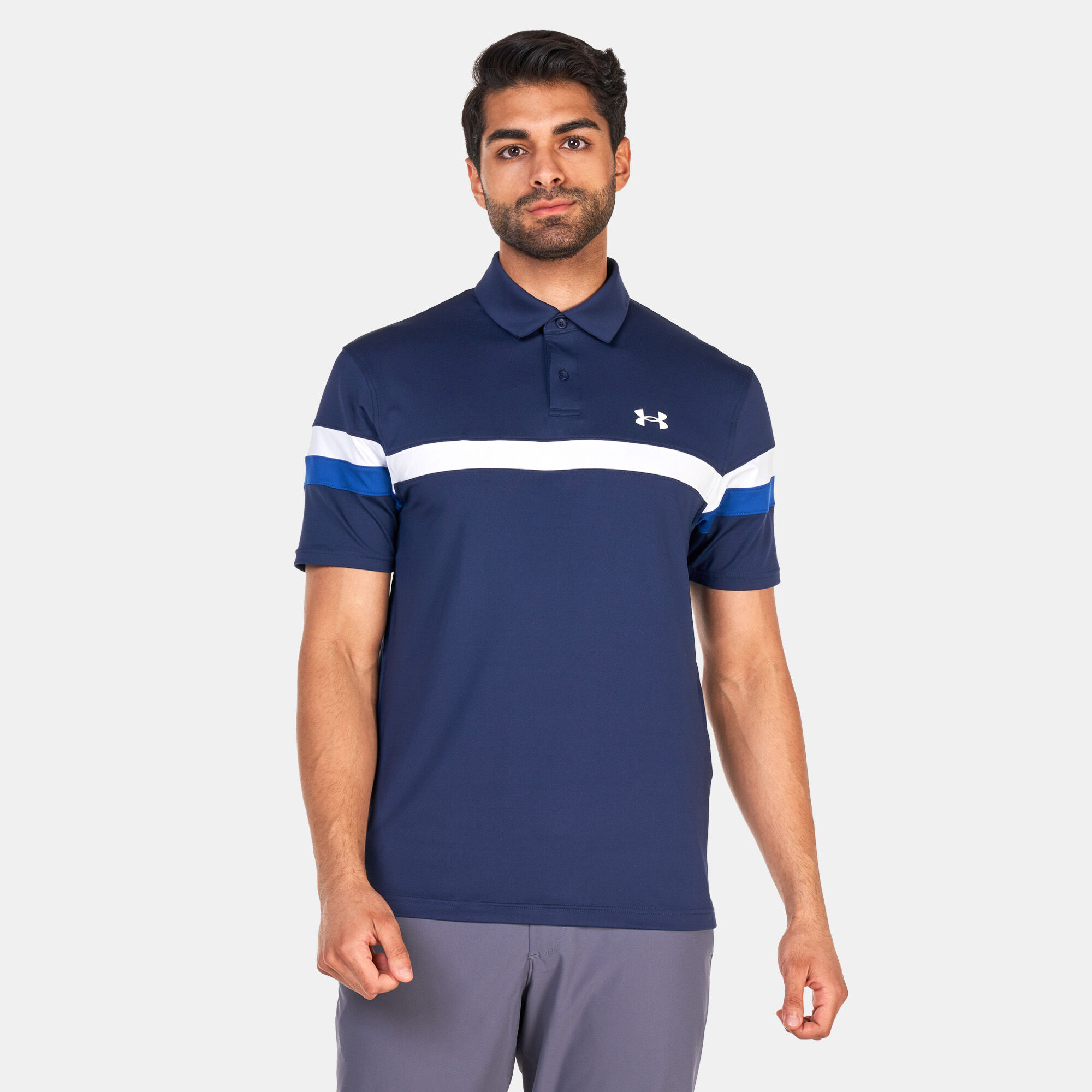 Under armour color block polo online