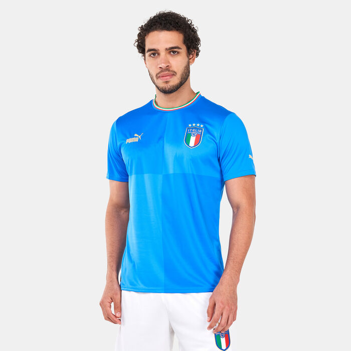 PUMA Men's Italy Home Jersey - 2022/23 Blue PUMA Men's Italy Home Jersey - 2022/23 Blue image number 0
