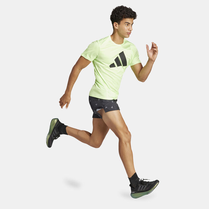 adidas Men's Run It T-Shirt Green image number 2