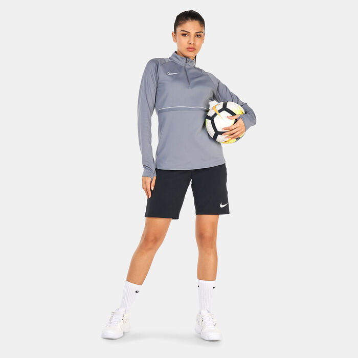 Nike Women's Dri-FIT Academy Drill Top Grey image number 2